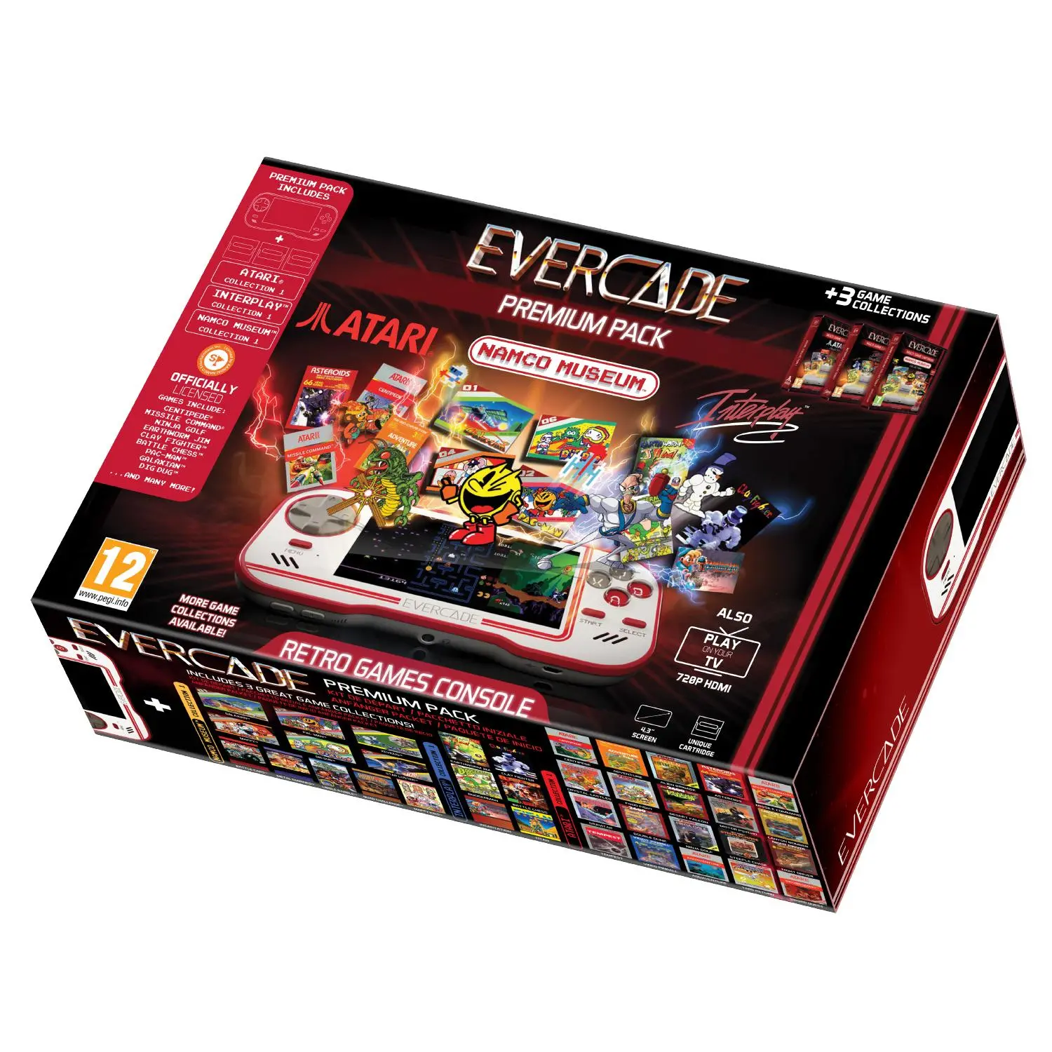 Konsola Evercade Premium Pack Namco Museum Collection 1/ Interplay Collection 1 / Atari Collection 1