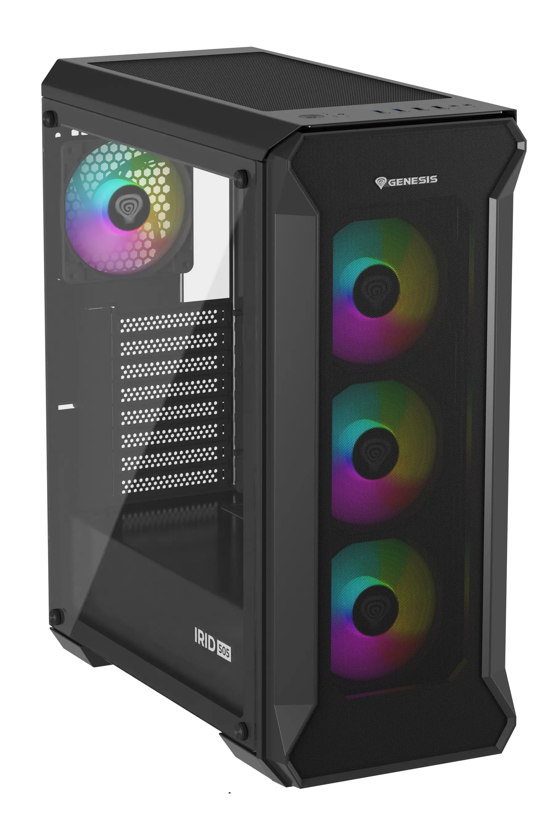 Obudowa Genesis Irid 505 V2 ARGB Czarny