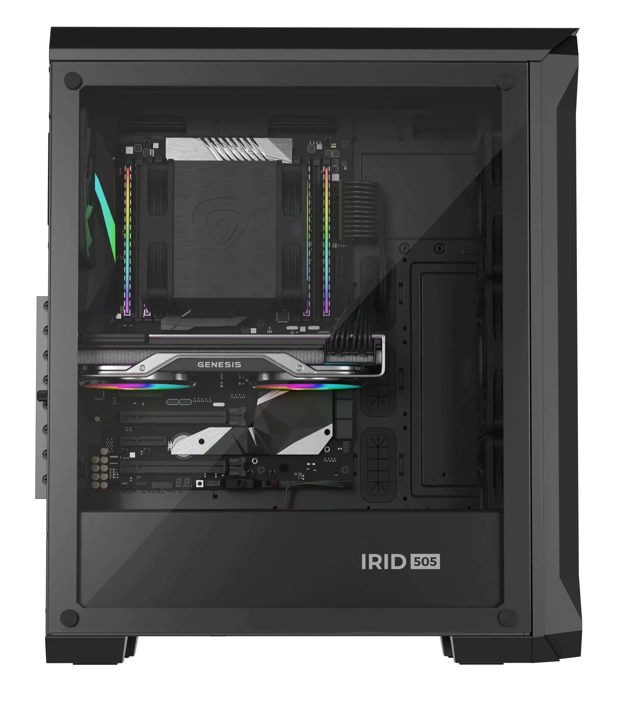 Obudowa Genesis Irid 505 V2 ARGB Czarny