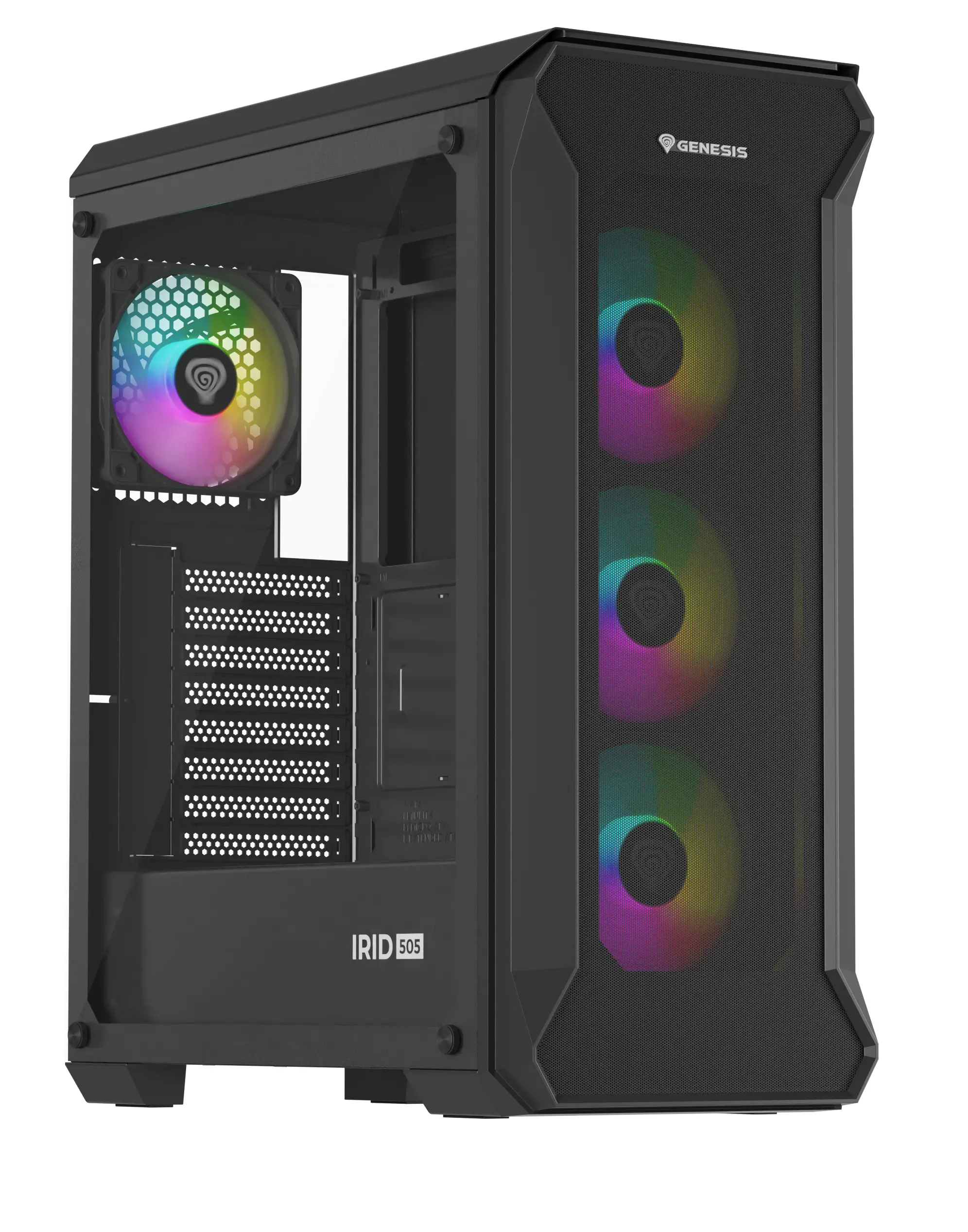 Obudowa Genesis Irid 505 V2 ARGB Czarny