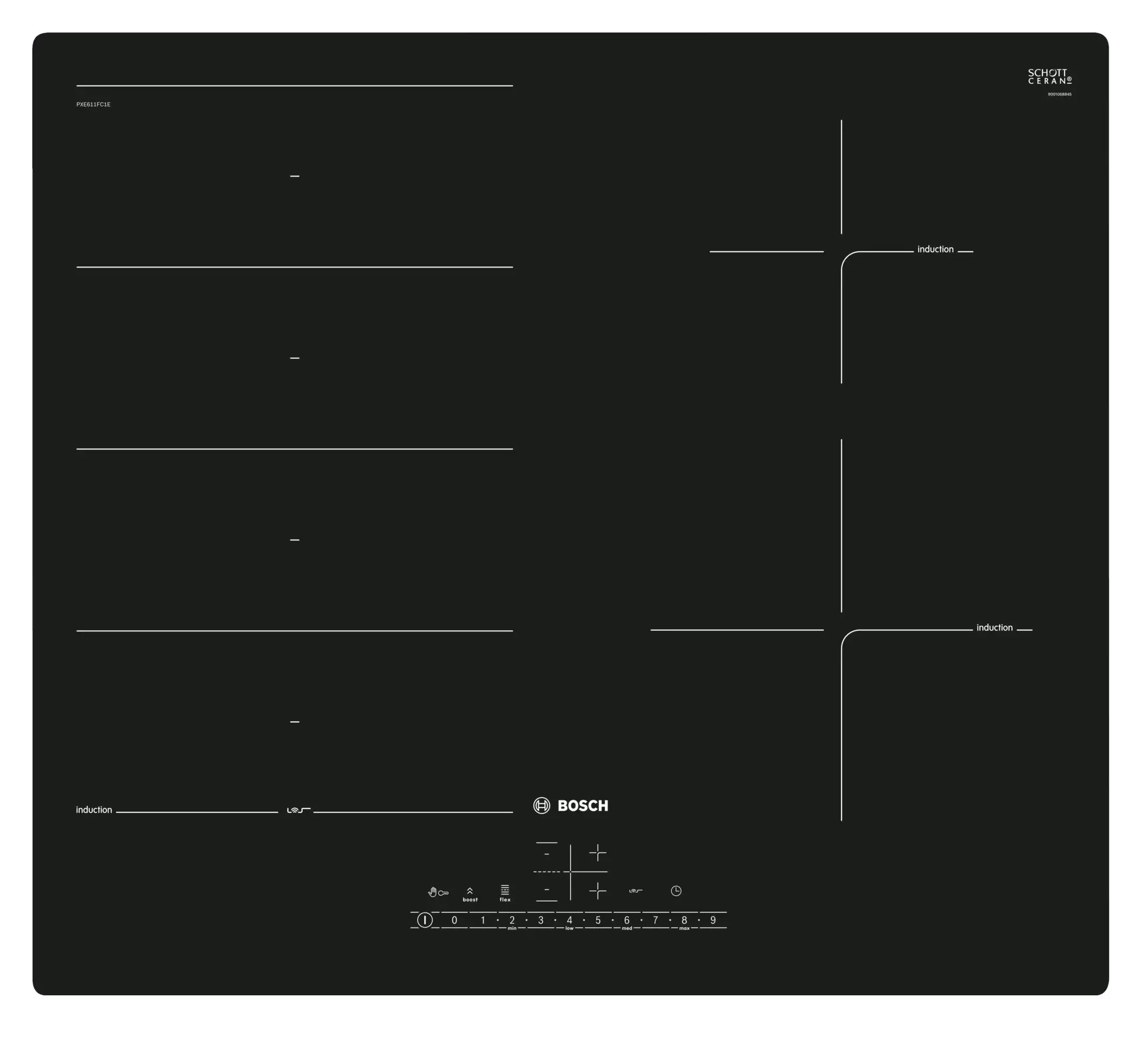 Płyta indukcyjna Bosch Serie 6 PXE611FC1E 59,2cm