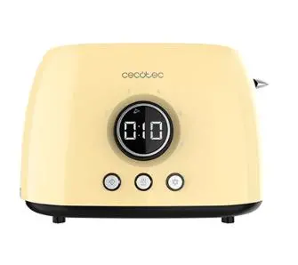 Toster Cecotec ClassicToast 8000 Ruszt do bułek Rozmrażanie 800W Żółty