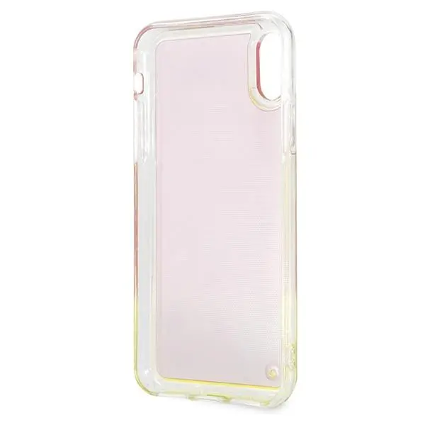 Etui Guess California Glow in the dark GUHCPXGLCPI do iPhone X/Xs Różowy