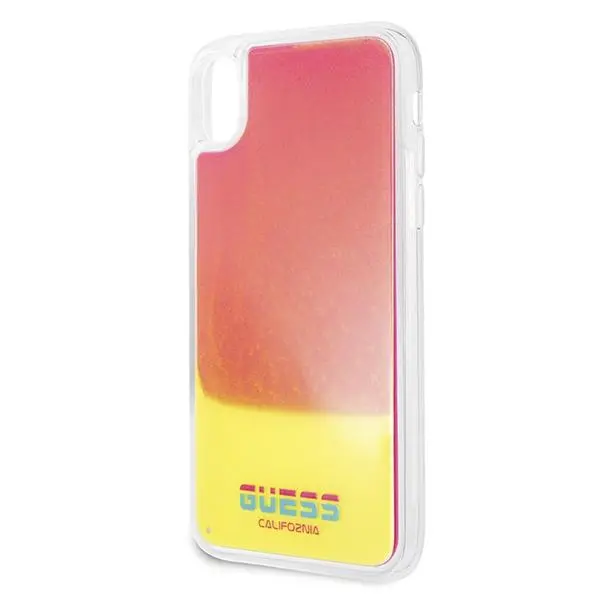 Etui Guess California Glow in the dark GUHCPXGLCPI do iPhone X/Xs Różowy