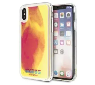 Etui Guess California Glow in the dark GUHCPXGLCPI do iPhone X/Xs Różowy