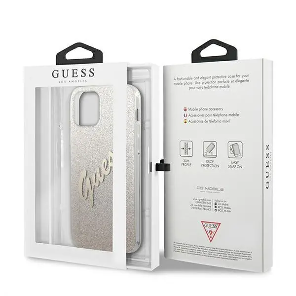 Etui Guess Glitter Gradient GUHCP12SPCUGLSGO do iPhone 12 mini Złoty