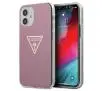 Etui Guess Metallic GUHCP12SPCUMPTPI do iPhone 12 mini Różowy