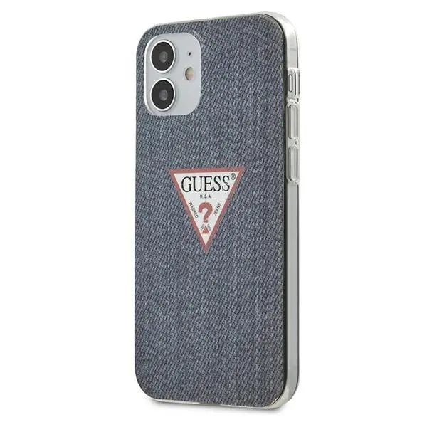Etui Guess Jeans GUHCP12SPCUJULDB do iPhone 12 mini Granatowy