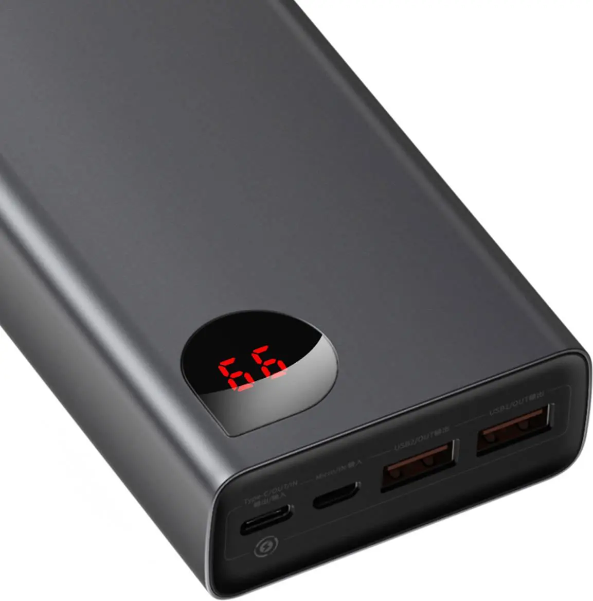 Powerbank Baseus PPIMDA-D01 Adaman 20000mAh metalowy 65W Czarny