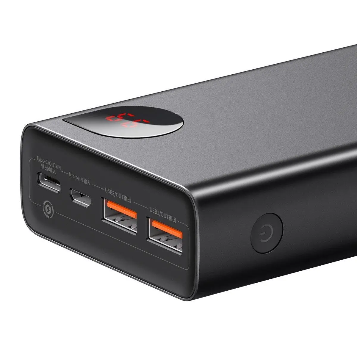 Powerbank Baseus PPIMDA-D01 Adaman 20000mAh metalowy 65W Czarny