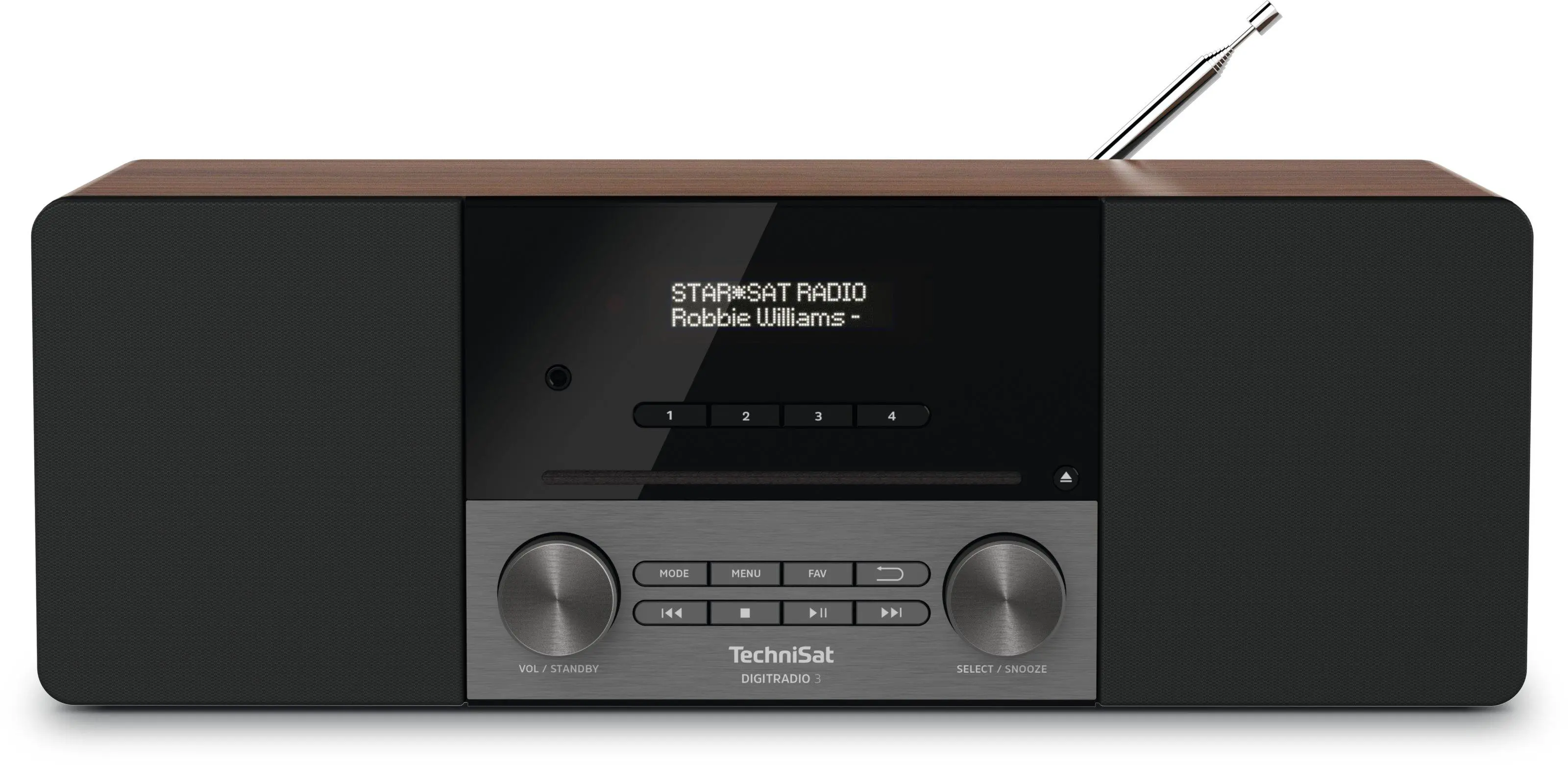 Radioodbiornik TechniSat DigitRadio 3 Radio FM DAB+ Bluetooth Orzech