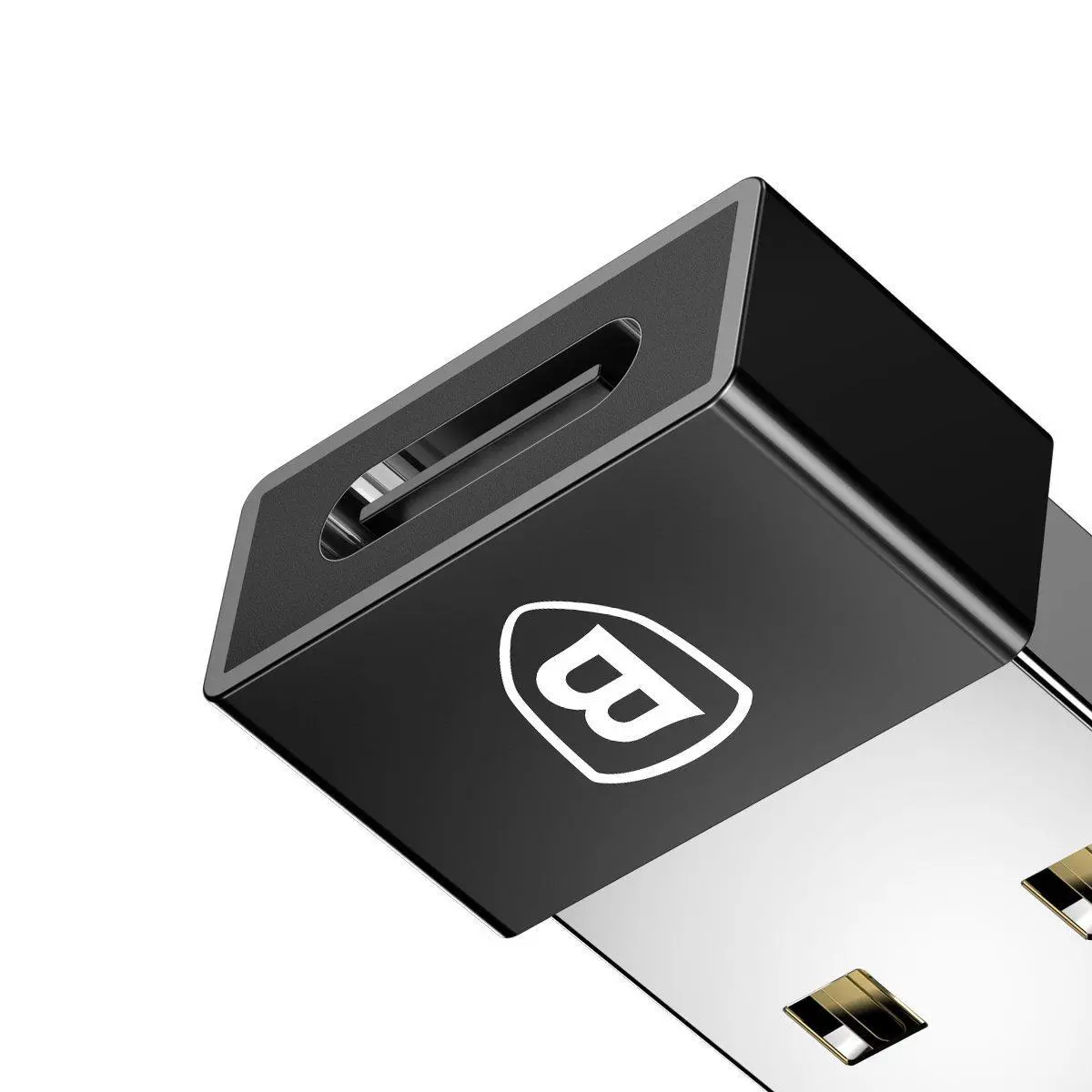Adapter Baseus CATJQ-A01 Exquisite USB do USB-C 2,4A Czarny