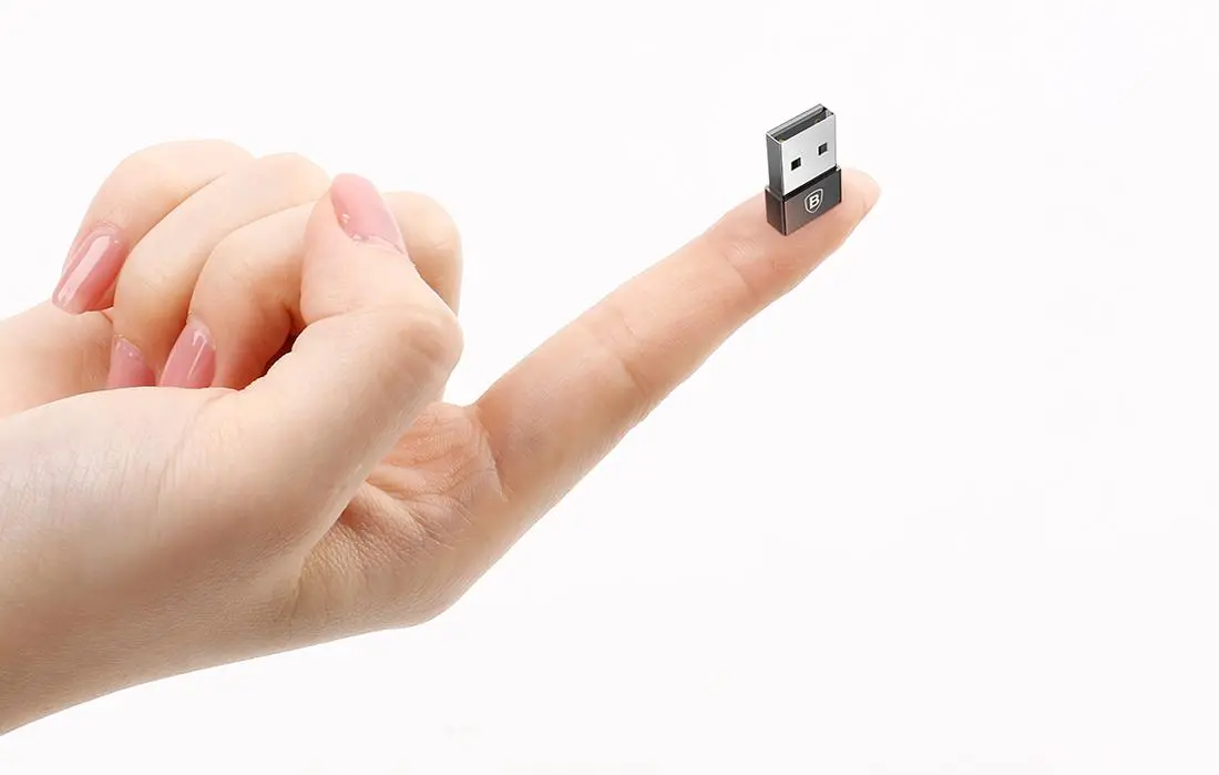 Adapter Baseus CATJQ-A01 Exquisite USB do USB-C 2,4A Czarny