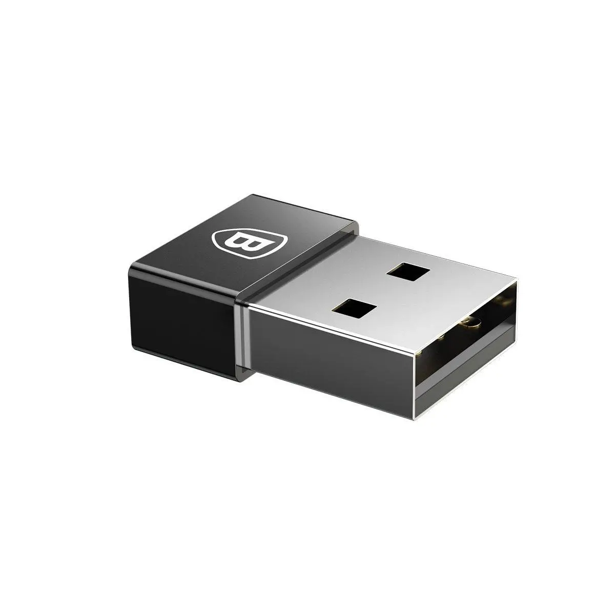 Adapter Baseus CATJQ-A01 Exquisite USB do USB-C 2,4A Czarny