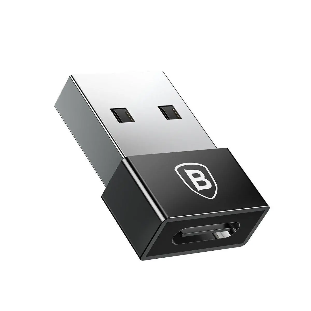 Adapter Baseus CATJQ-A01 Exquisite USB do USB-C 2,4A Czarny