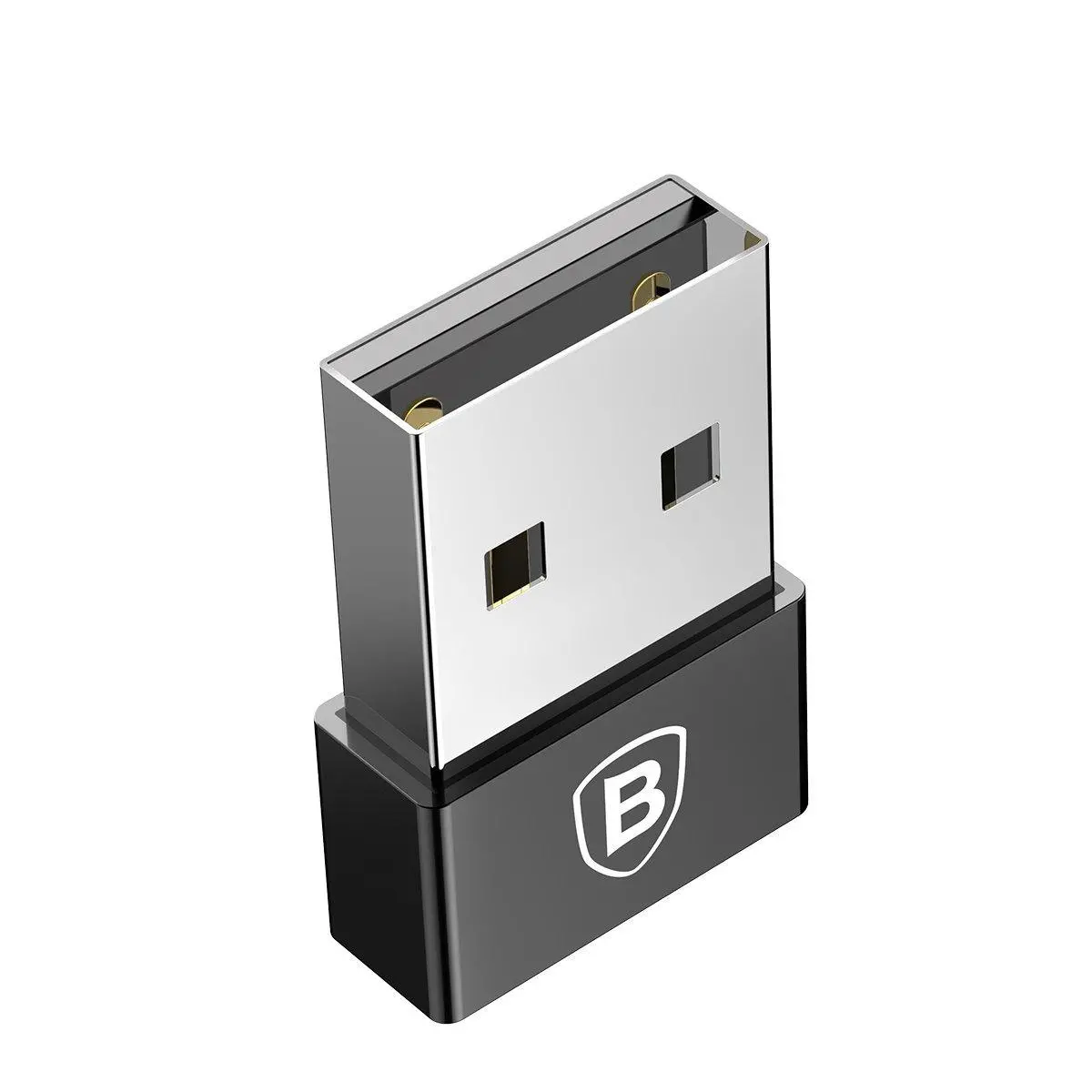 Adapter Baseus CATJQ-A01 Exquisite USB do USB-C 2,4A Czarny