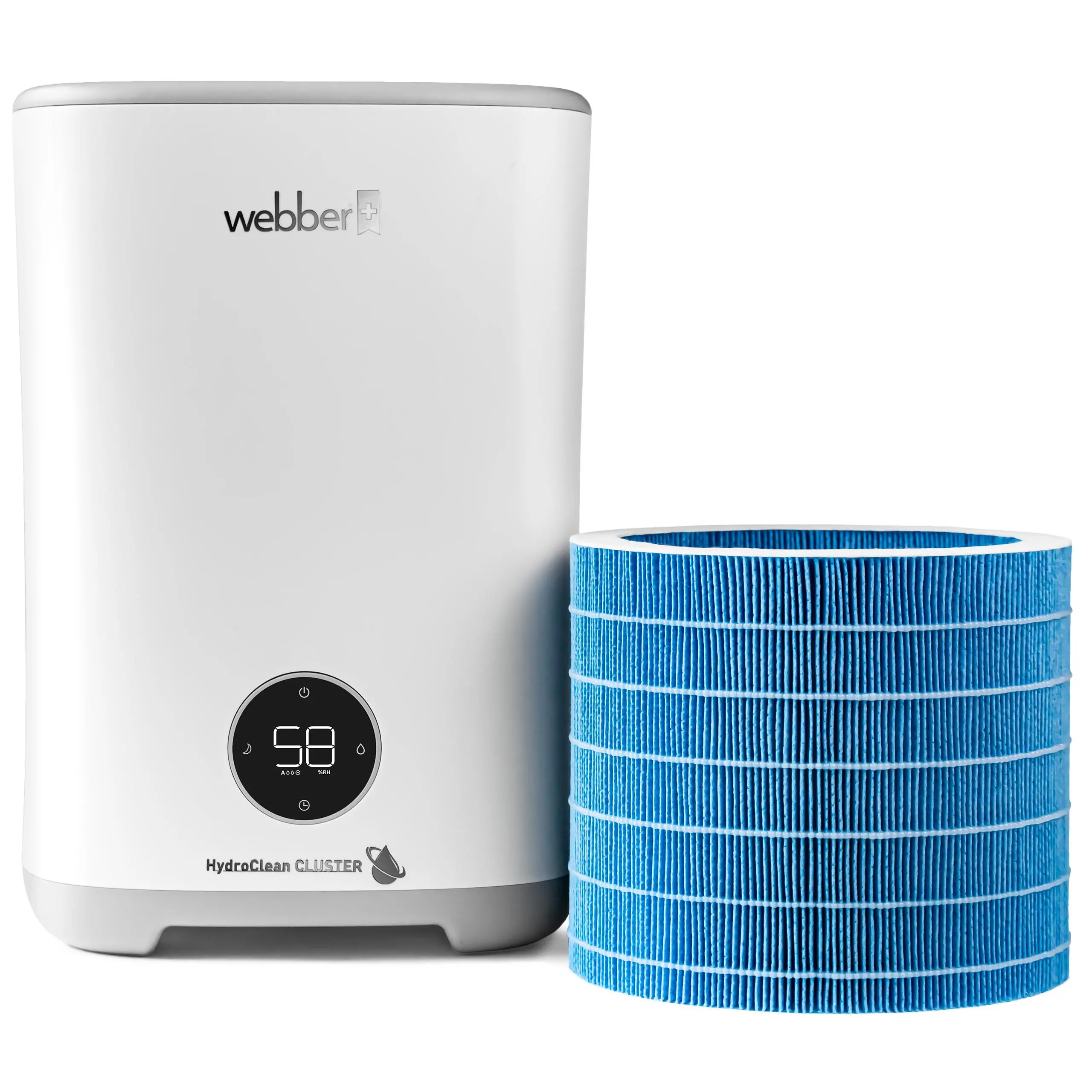 Oczyszczacz i nawilżacz powietrza 2w1 Webber HH3002 Higrostat 3l Jonizacja 30m2