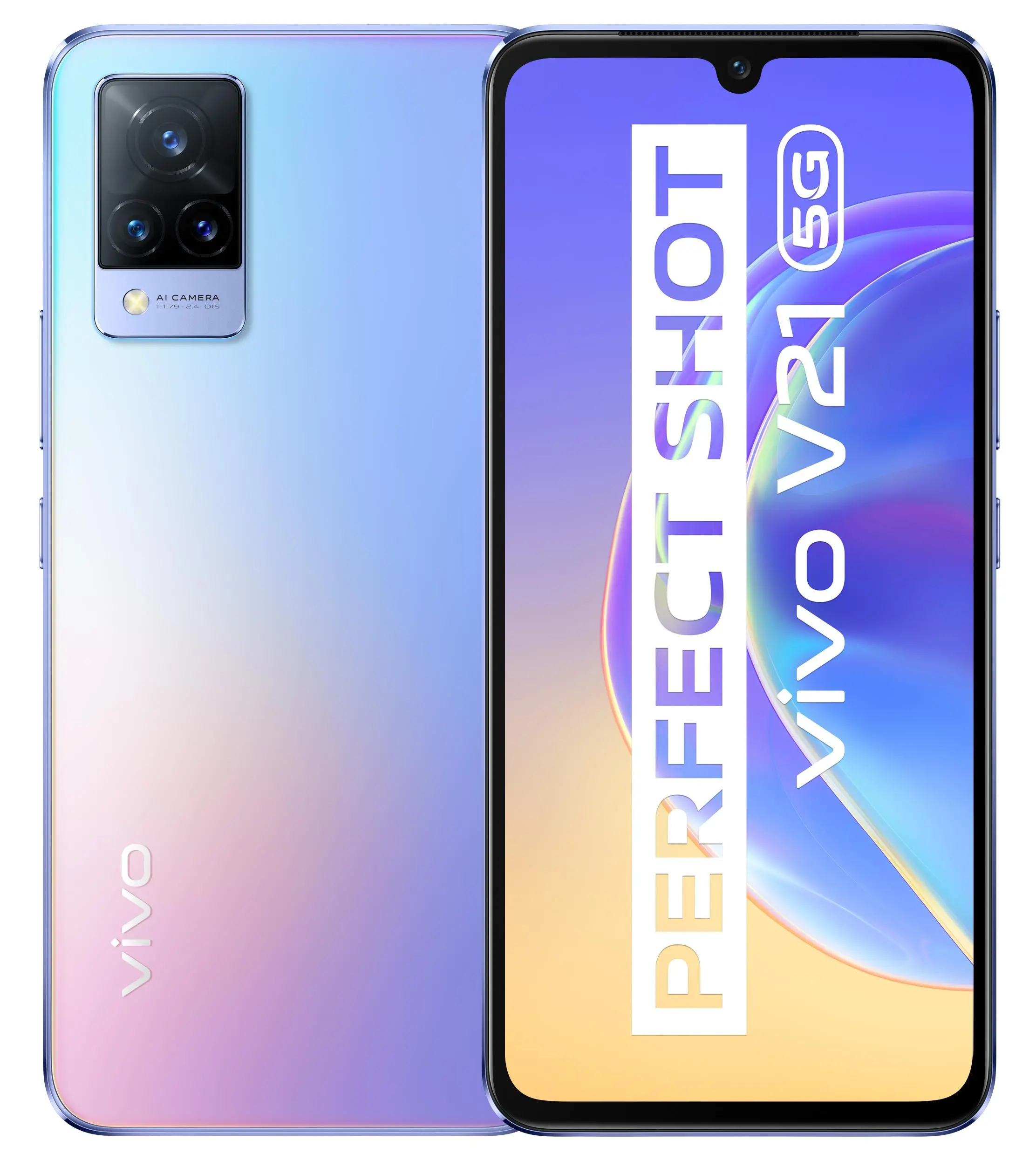 Smartfon vivo V21 5G 6,44" 90Hz 64Mpix Niebieski