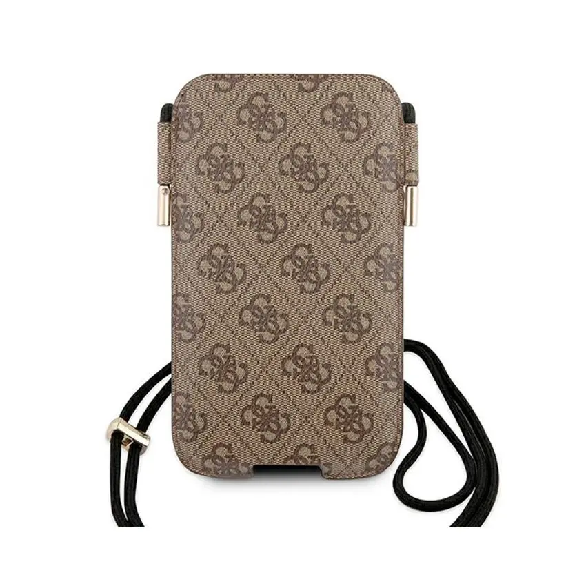 Etui Guess 4G Big Metal Logo Pouch GUHCP12L4GPSBR do iPhone 12 Pro Max Brązowy