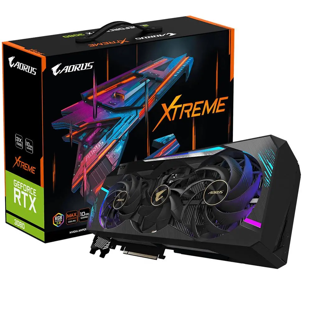 Karta graficzna Gigabyte AORUS GeForce RTX 3080 XTREME (rev. 2.0) 10GB GDDR6X 320bit DLSS