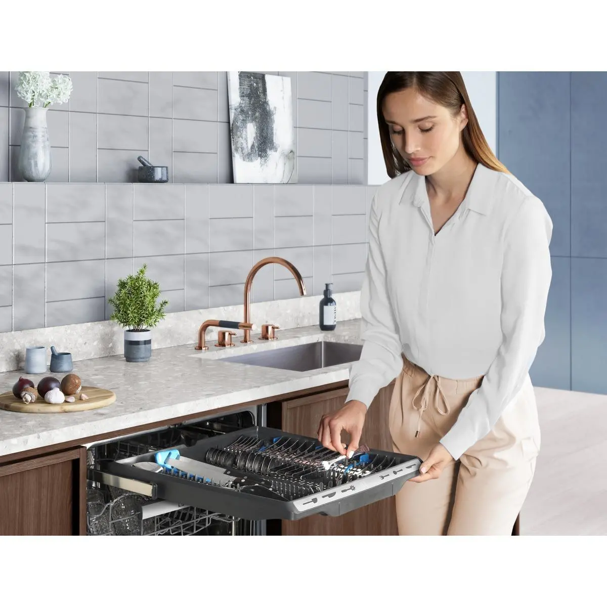 Zmywarka Electrolux 700 GlassCare EEM69300IX 60cm Automatyczne otwieranie drzwi Szuflada na sztućce