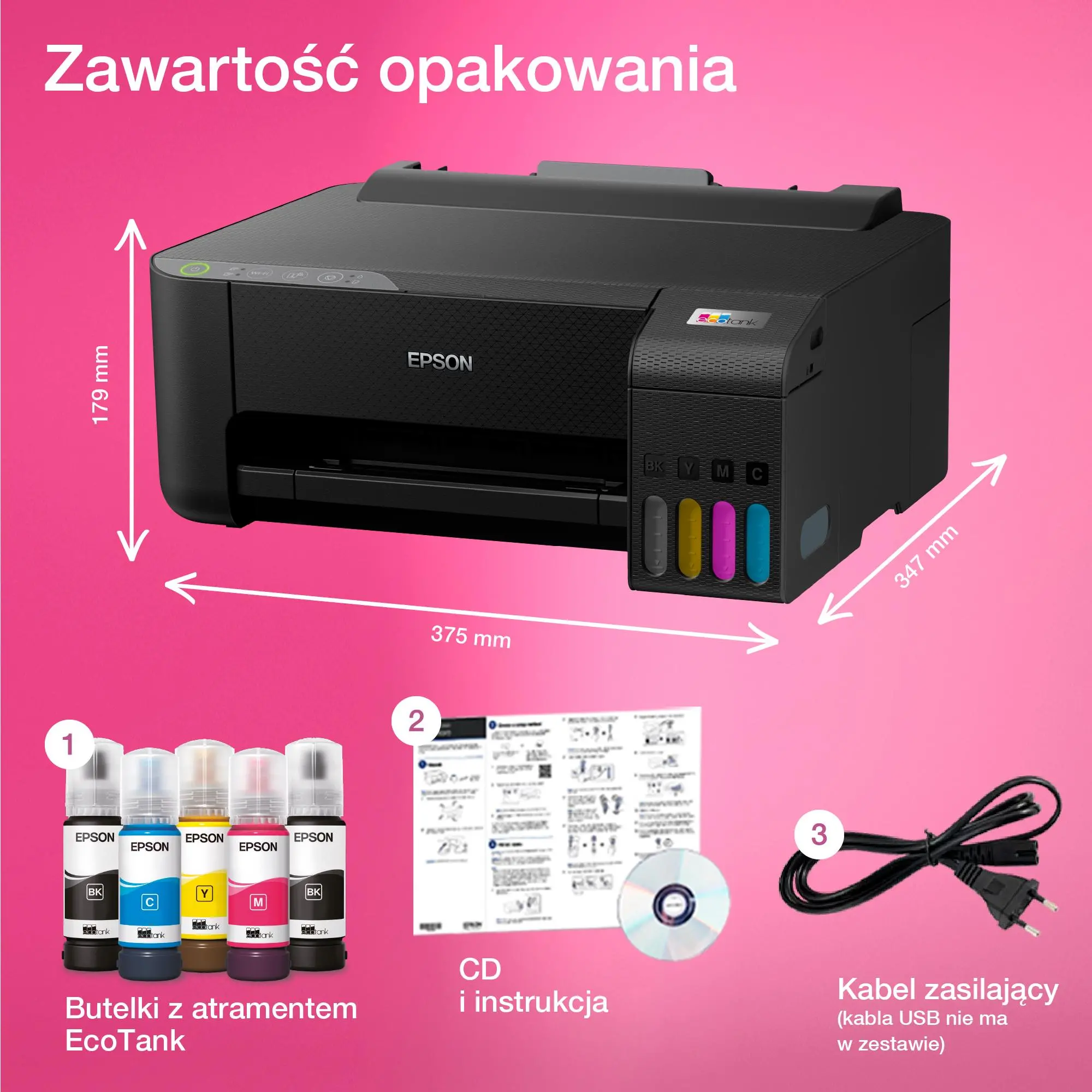 Drukarka Epson EcoTank L1250 Czarny