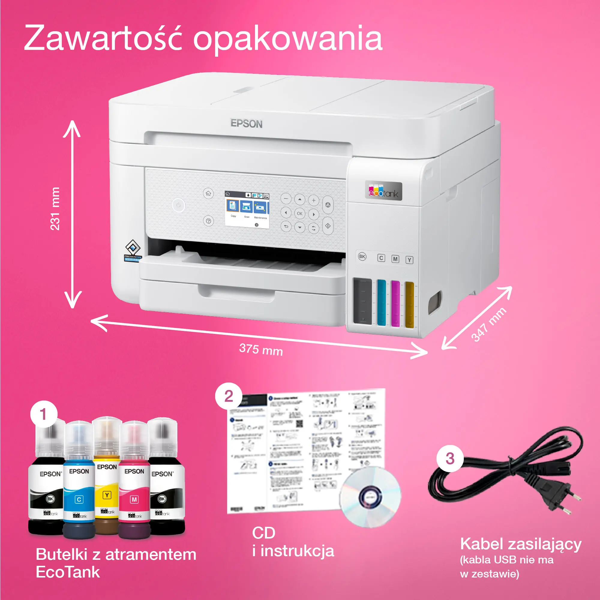 Urządzenie wielofunkcyjne Epson EcoTank L6276 WiFi Biały