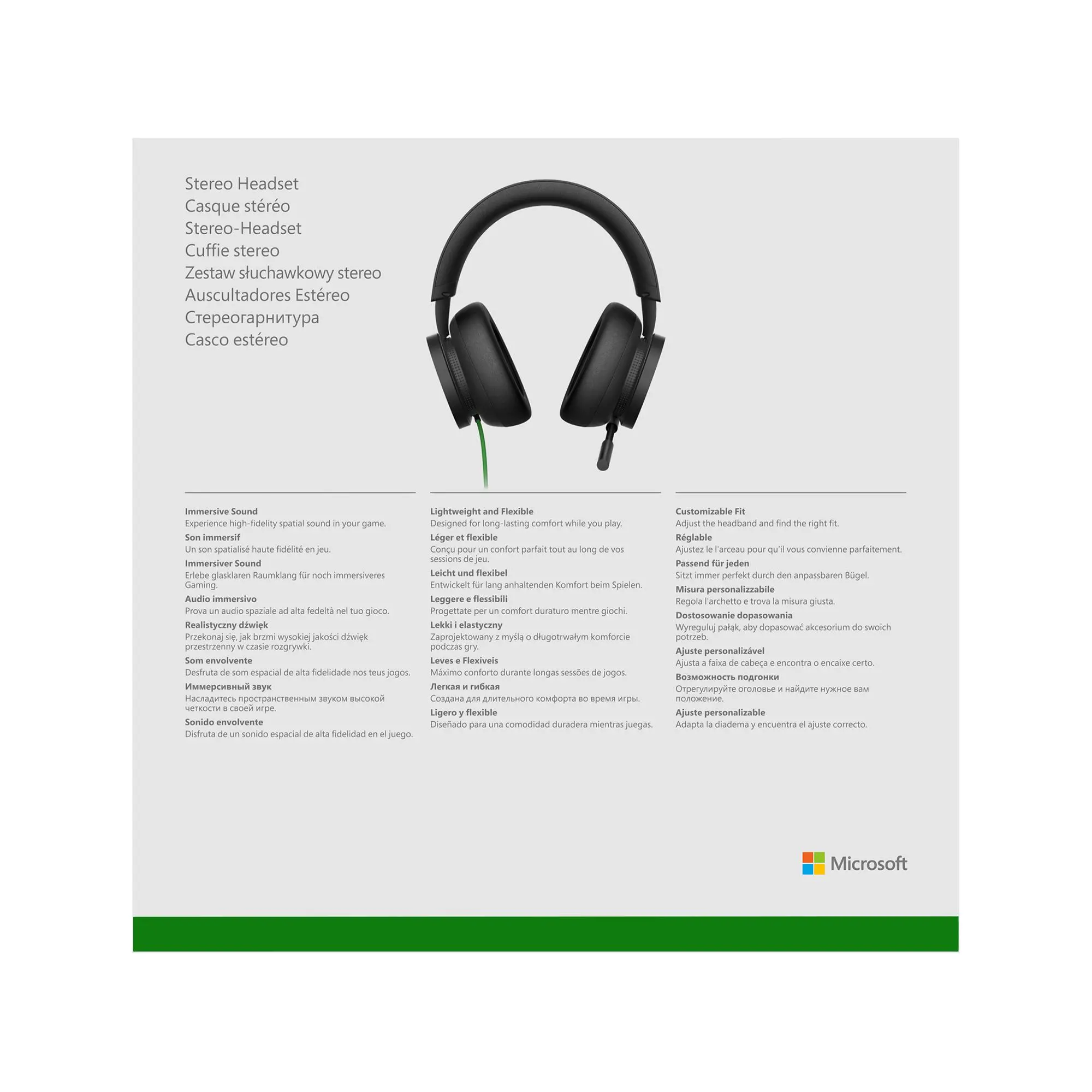 Słuchawki Microsoft Xbox Series Stereo Headset Przewodowy