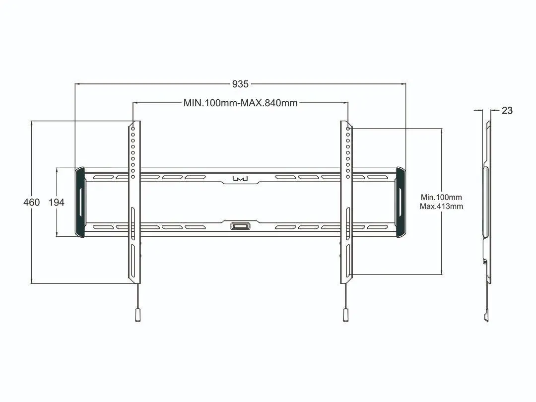Uchwyt Multibrackets MB1015 od 40" do 70" Max 60kg