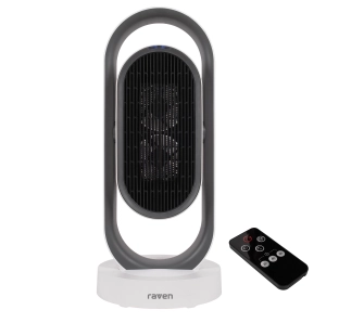 Termowentylator Raven ETW007W Obrotowa podstawa 1800W Ceramiczny element grzejny