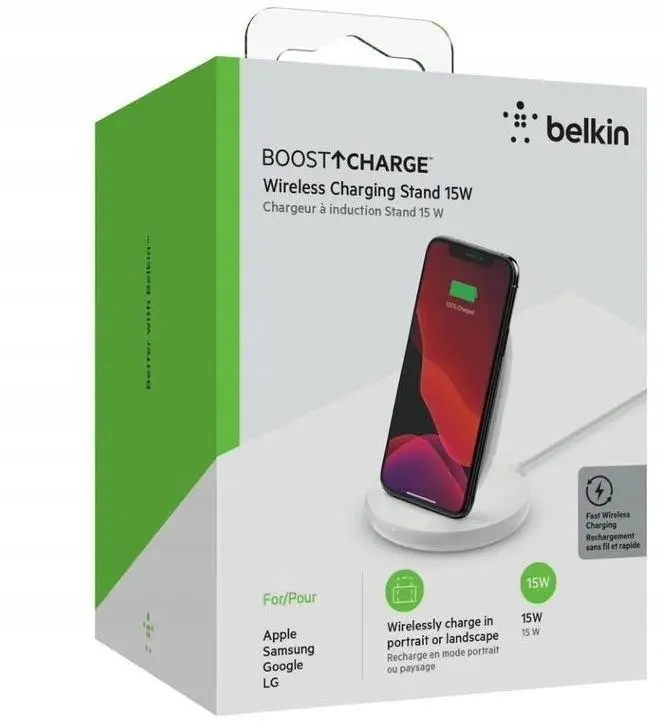 Ładowarka indukcyjna Belkin WIB002VFWH 15W Biały