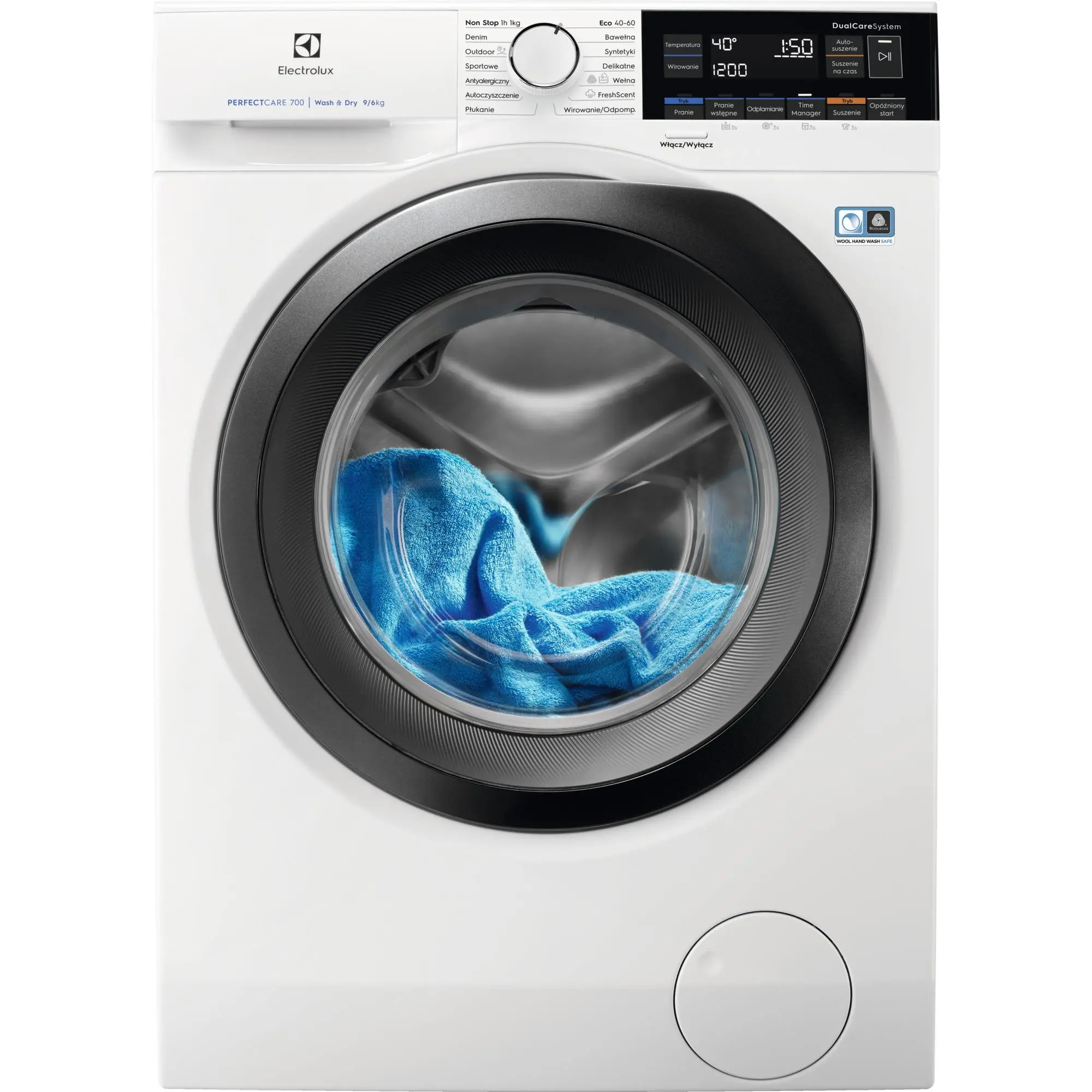 Pralko-suszarka Electrolux 700 DualCare EW7WN369SP 63,6cm 9kg/6kg