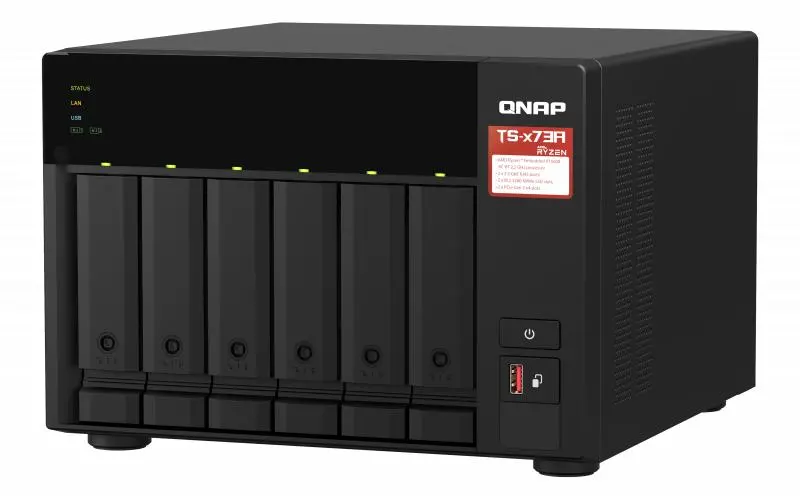 Dysk sieciowy QNAP TS-673A-8G Czarny