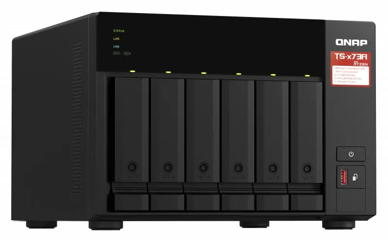Dysk sieciowy QNAP TS-673A-8G Czarny