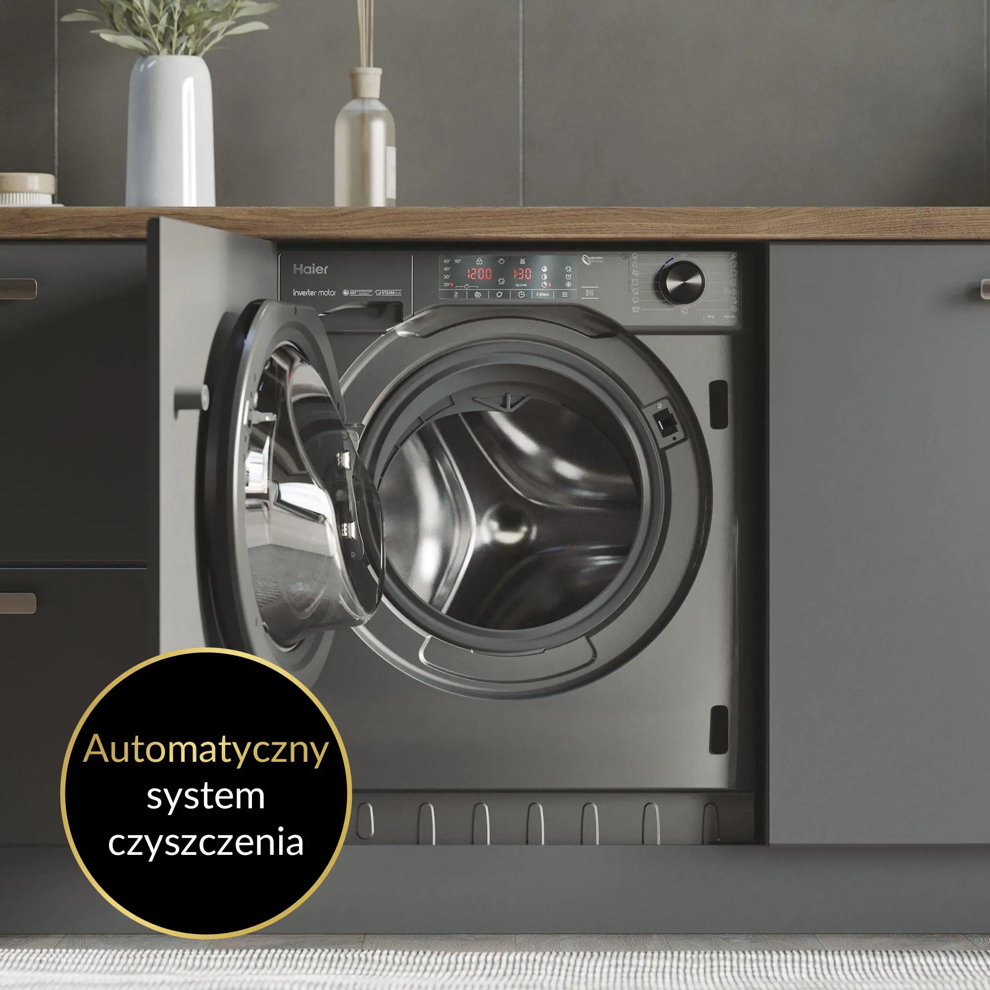 Pralka Haier Seria 4 HWQ90B416FWBR-S 9kg 1600obr/min