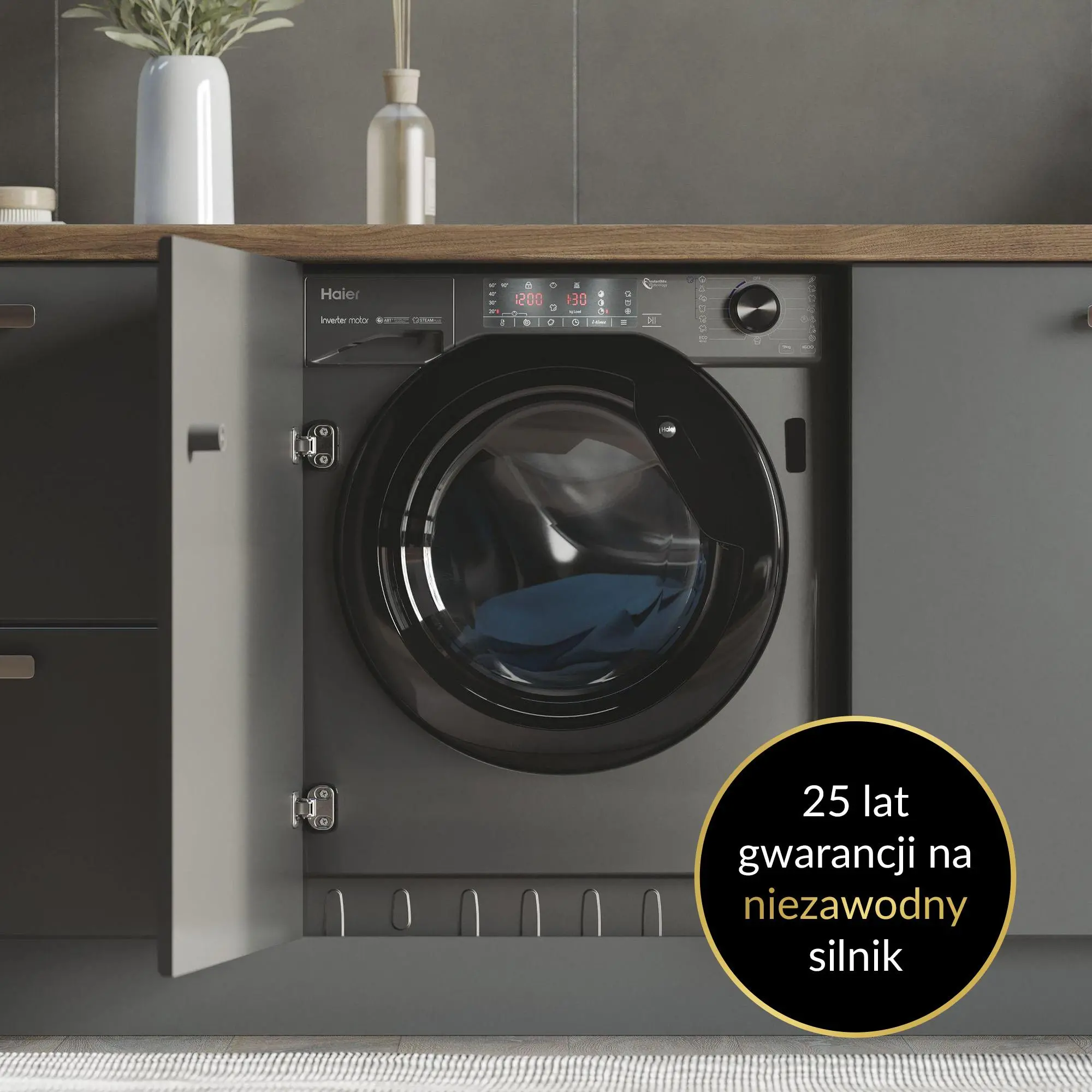 Pralka Haier Seria 4 HWQ90B416FWBR-S 9kg 1600obr/min