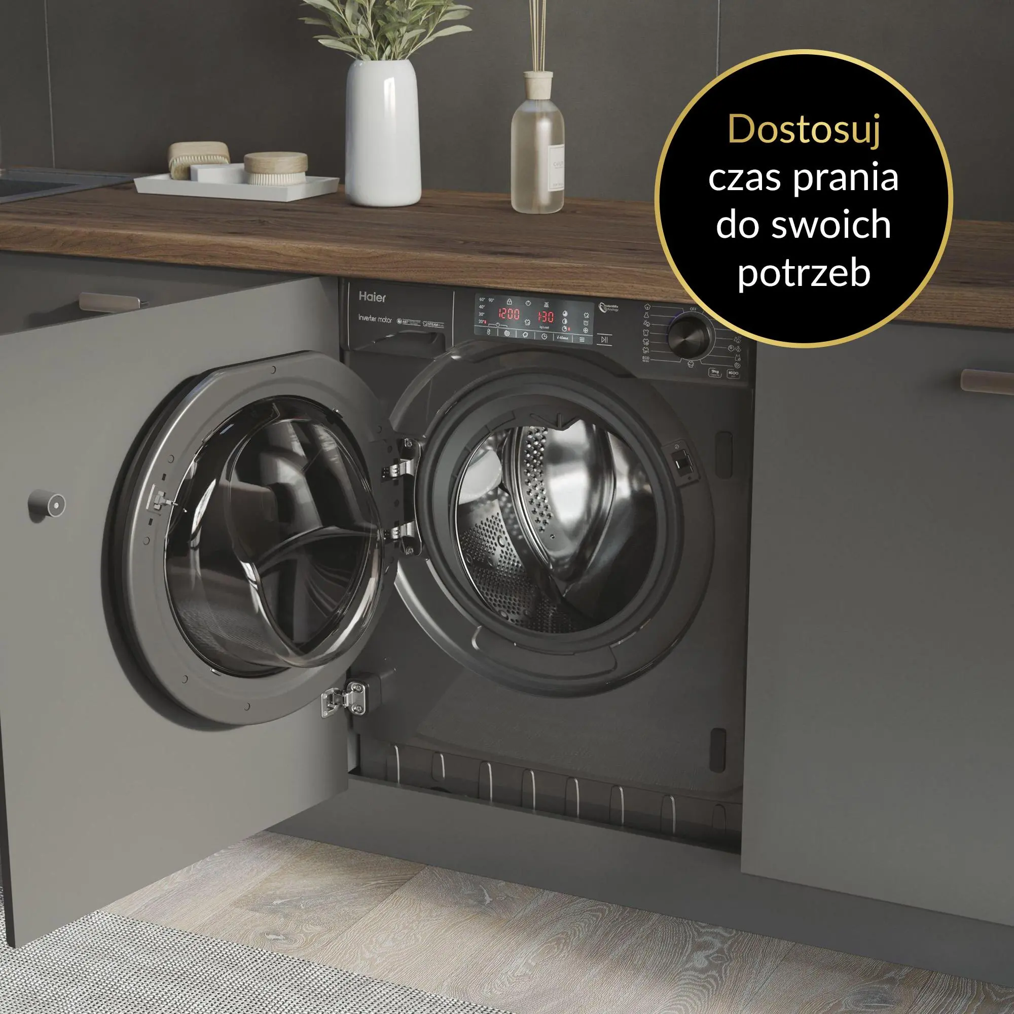 Pralka Haier Seria 4 HWQ90B416FWBR-S 9kg 1600obr/min