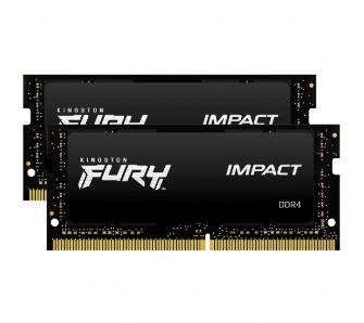 Pamięć Kingston FURY Impact DDR4 32GB (2 x 16GB) 2666 CL16 SODIMM Czarny