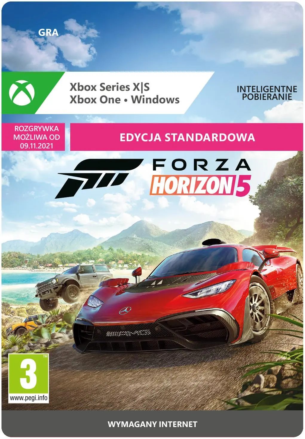 Forza Horizon 5 [kod aktywacyjny] Gra na Xbox One (Kompatybilna z Xbox Series X/S) / Windows
