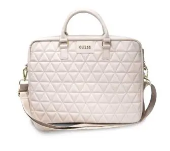 Torba na laptopa Guess GUCB15QLPK Quilted  Różowy