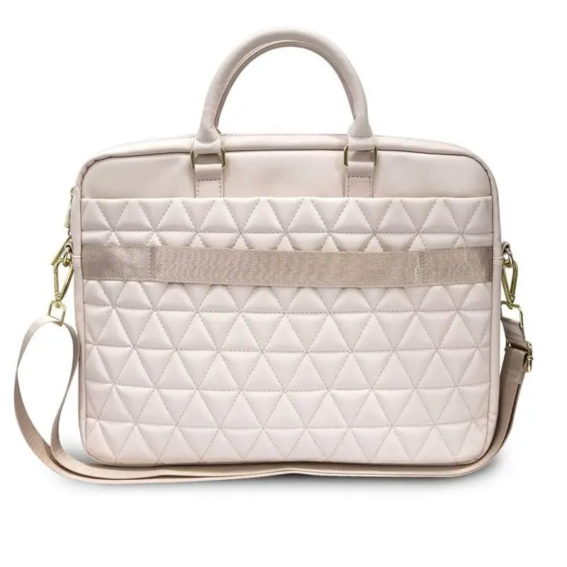Torba na laptopa Guess GUCB15QLPK Quilted Różowy