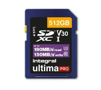 Karta pamięci Integral Professional High Speed SDXC 512GB V30UHS-I