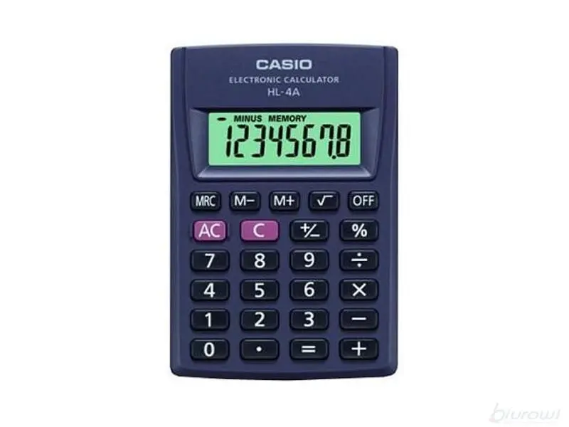 Kalkulator Casio HL-4A-S Niebieski