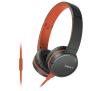 Słuchawki przewodowe Sony MDR-ZX660AP (czarno-pomarańczowy)