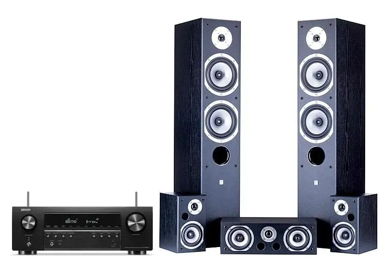 Zestaw kina Denon AVC-S660H, Wilson MoviX 5.0 Czarny