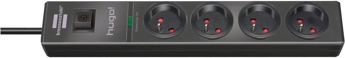 Listwa Brennenstuhl hugo! 4 gniazda 2m Antracyt