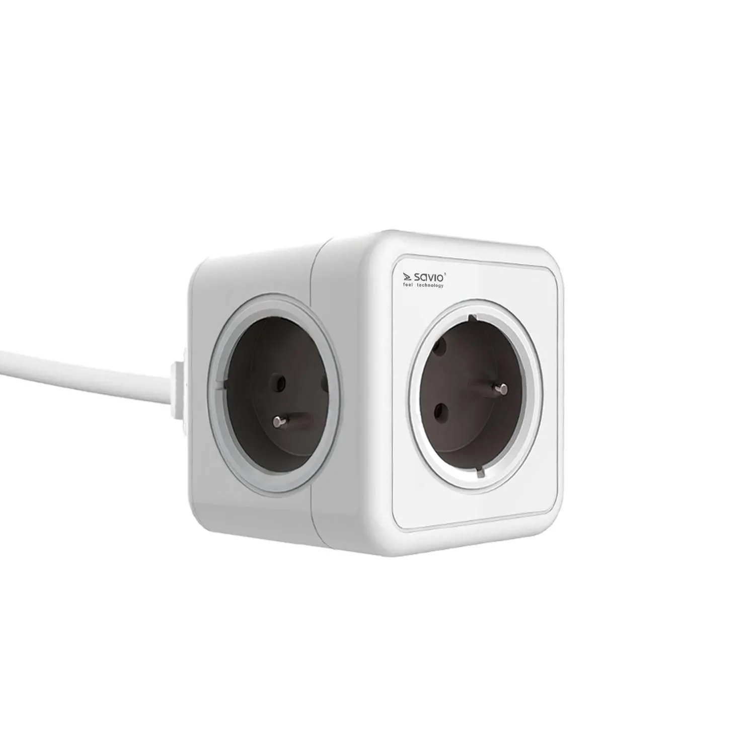 Kostka Savio Powercube PC-03 5 gniazd 3m Biały