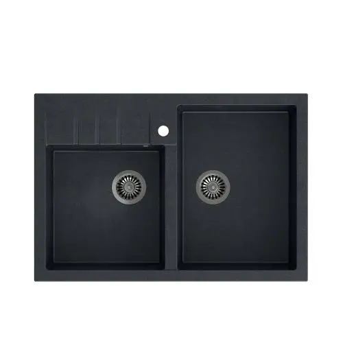 Quadron HCQB9062U8_BS Bill 120 Granitowy Czarny/Stalowy