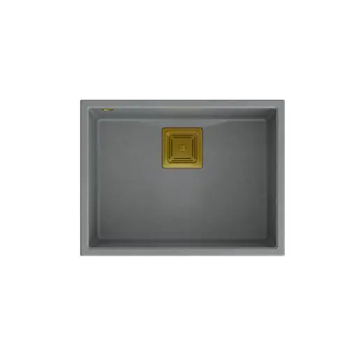 Zlewozmywak Quadron HQD5542U5-G1 David 50 Granitowy Srebrny/Złoty
