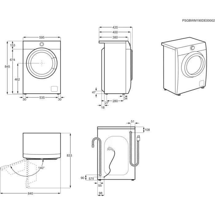 Pralka Electrolux 600 SensiCare EW6SN226SPI Superslim 6kg 1200obr/min